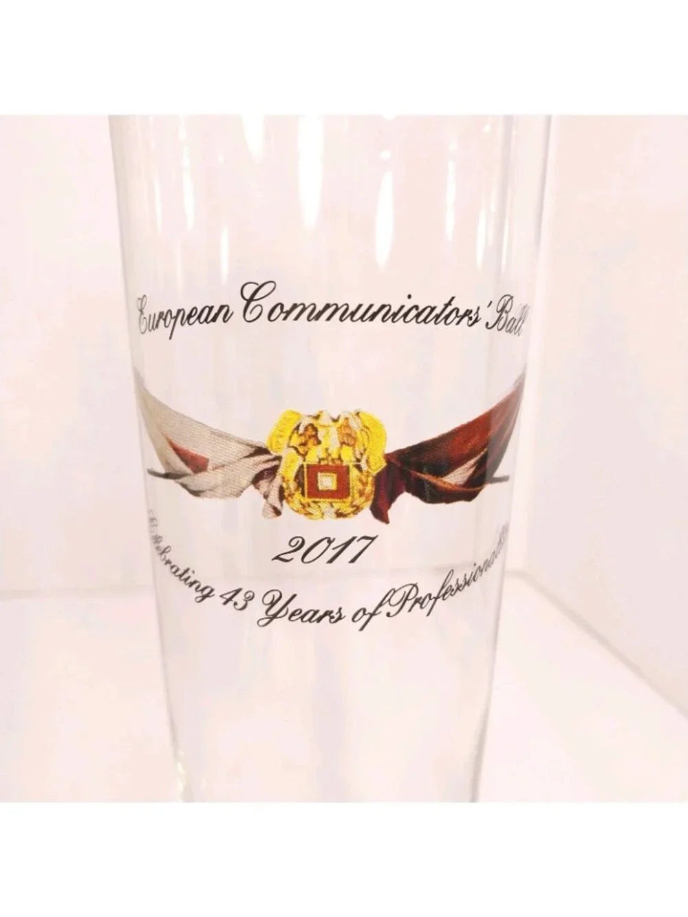 US Army 2nd Signal Brigade Beer Glass European Communicators Ball 2017